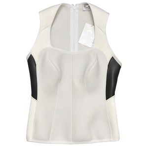 SOLD | Marine Serre Corset Bustier Tank Top Recycled Nylon Neoprene M